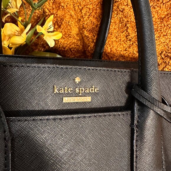 NWOT Kate Spade Black Saffiano Satchel - Picture 6 of 15
